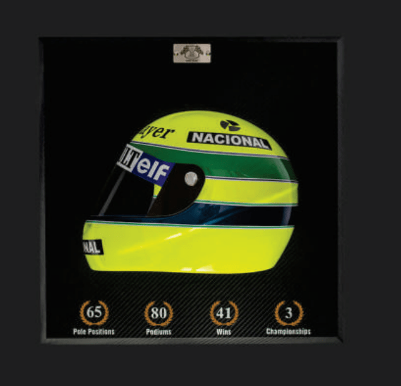 Quadro Capacete -  SENNA LOTUS 1986