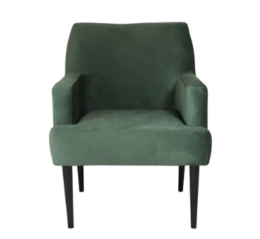 POLTRONA KING VELUDO VERDE 62x69X75CM