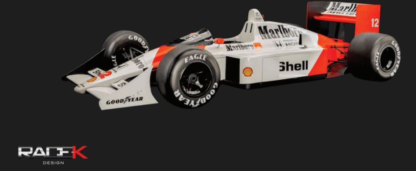 Réplica F1 - MCLAREN MP4/4 - Tamanho Real - Cópia (1)