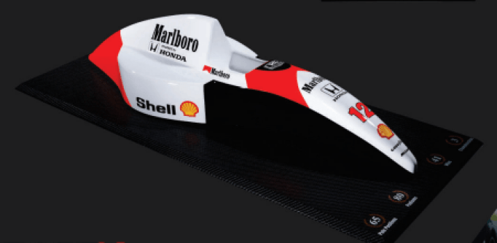 F1 SCULPTURE MCLAREN MP4/4 BAR CODE