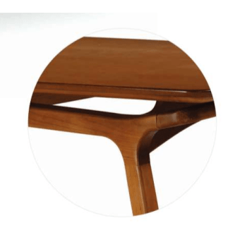 MESA DE JANTAR BRIANNA 200cm TAMPO DE MADEIRA