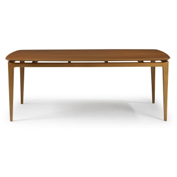 MESA DE JANTAR NORIN 220cm TAMPO EM VIDRO