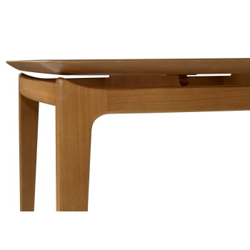 MESA DE JANTAR NORIN 220cm TAMPO EM VIDRO