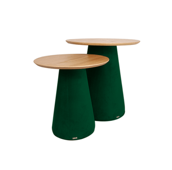 MESA LATERAL CJ 2 PLATNER SOFT VERDE CARV NAT D60X60/D50X52