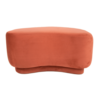 PUFF LOUNGE 2 VELUDO COBRE 84x42X68CM